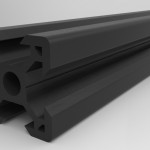 Black V-Slot 20 x 20mm