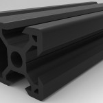 Black V-Slot 20 x 40mm
