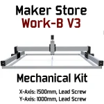 MakerBee V3 Lead Screw: X-1500mm, Y-1000mm - Silver