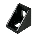 Cast 90-Degree Corner Bracket Black
